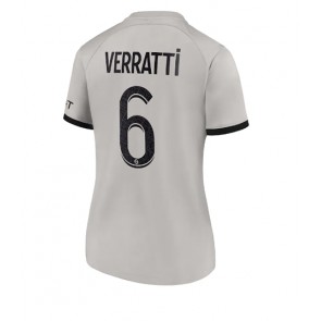 Paris Saint-Germain Marco Verratti #6 kläder Kvinnor 2022-23 Bortatröja Kortärmad